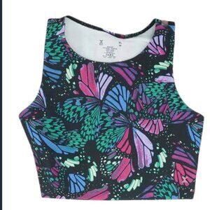 Xersion Multi Print Quick Dri bra | Multicolored Butterfly Print | XS 6/6x |NWT